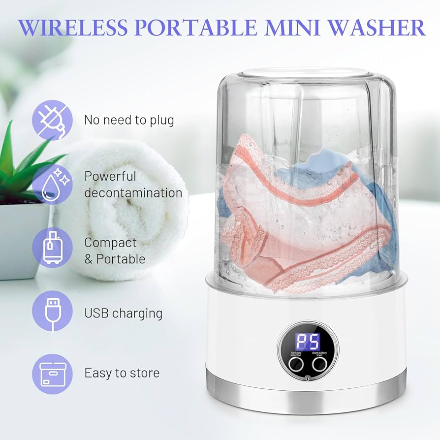 Amazon.com: Underwear Washing Machine | Rechargeable Mini